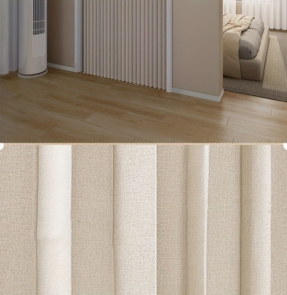 Magnetic Room Divider Curtain Doorway - Rodless Bohemian Striped Door Curtain, 210GSM Thickened Polyester