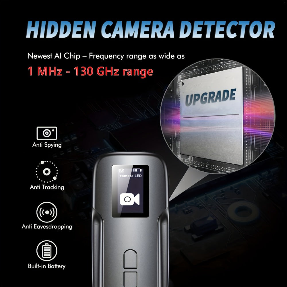 Hidden Camera Detector with OLED Screen, RF Signal & Infrared Anti-Spy Bug Detector, GPS Tracker Finder