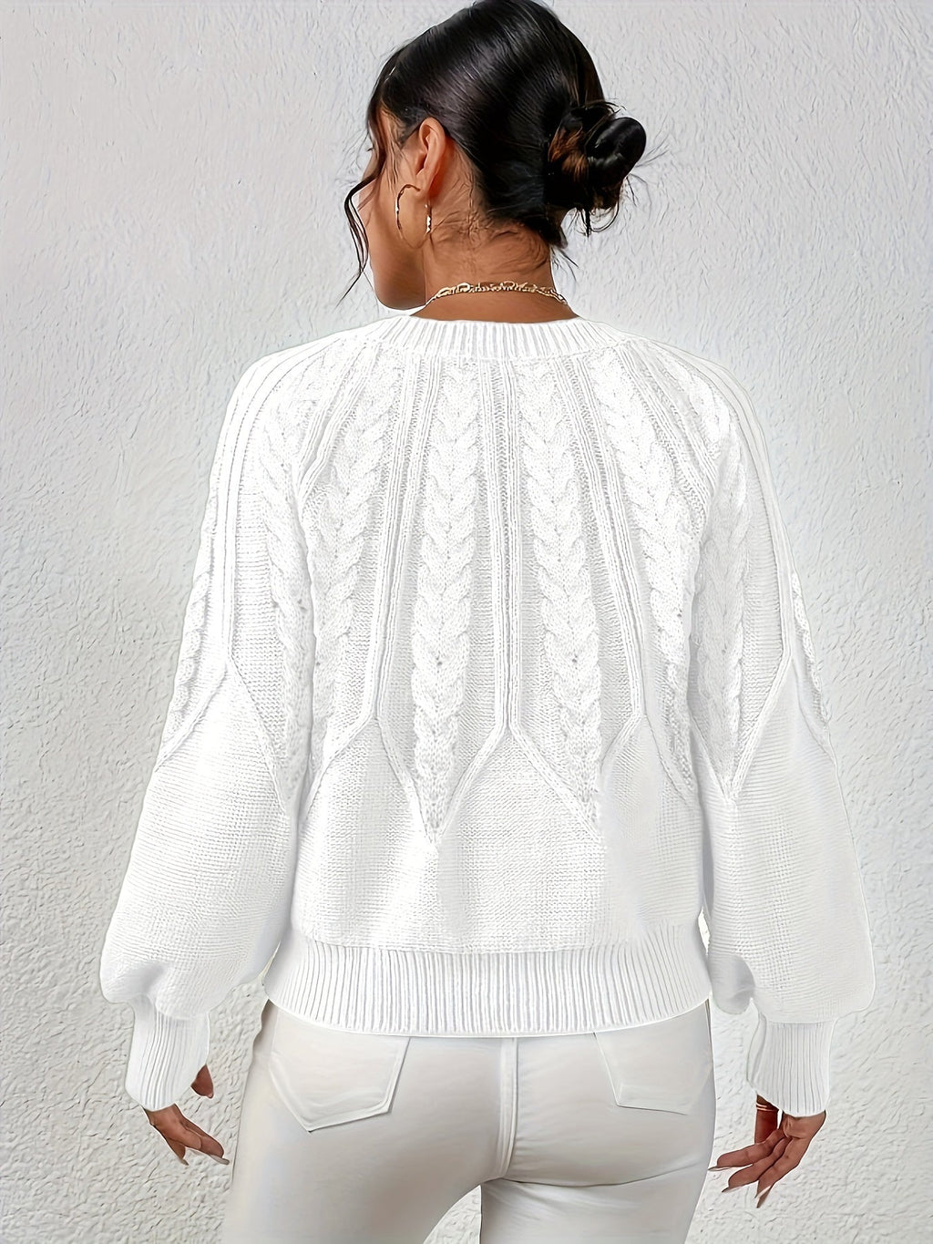 Ophelia | Entspannter Zopfmuster-Pullover