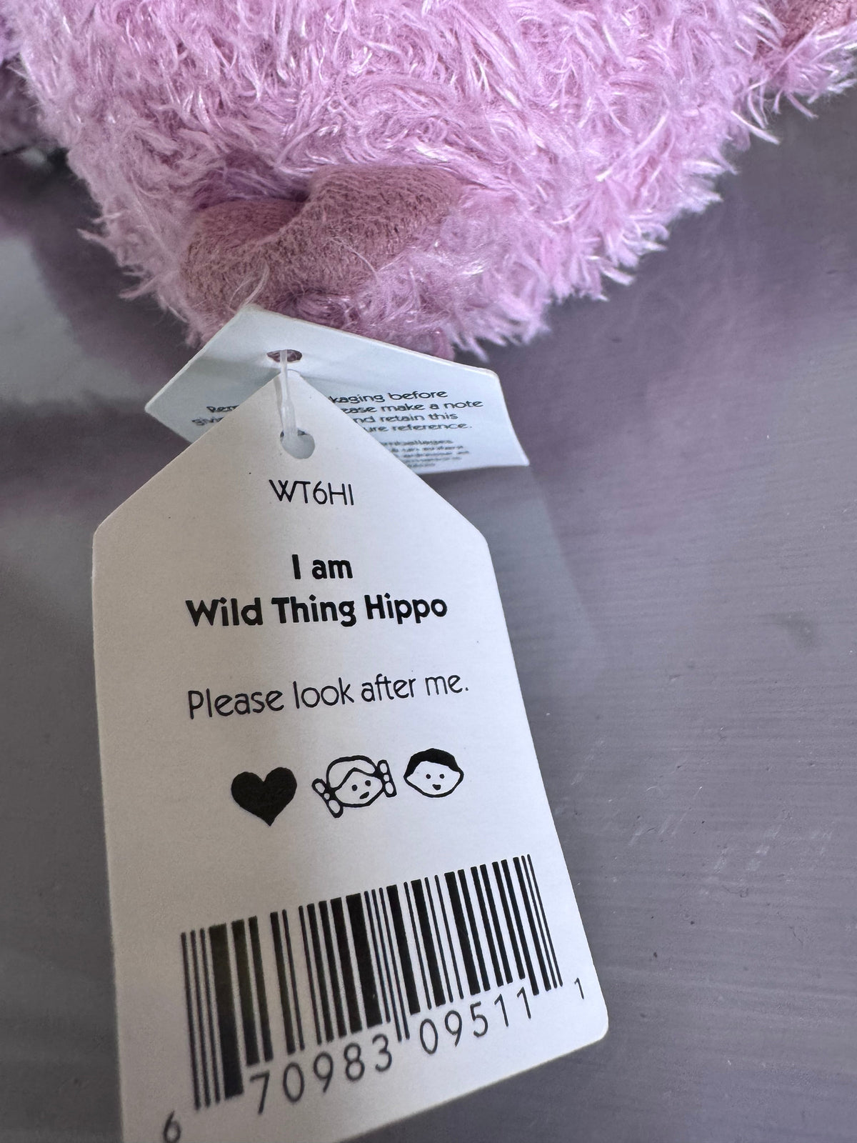 Jellycat Wild Thing Hippo