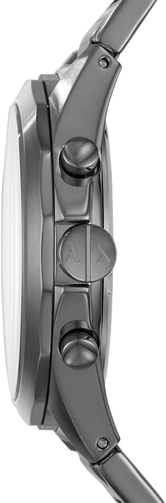 Armani Exchange Drexler AX2603 Herren-Chronograph – Graues Zifferblatt mit Edelstahlarmband