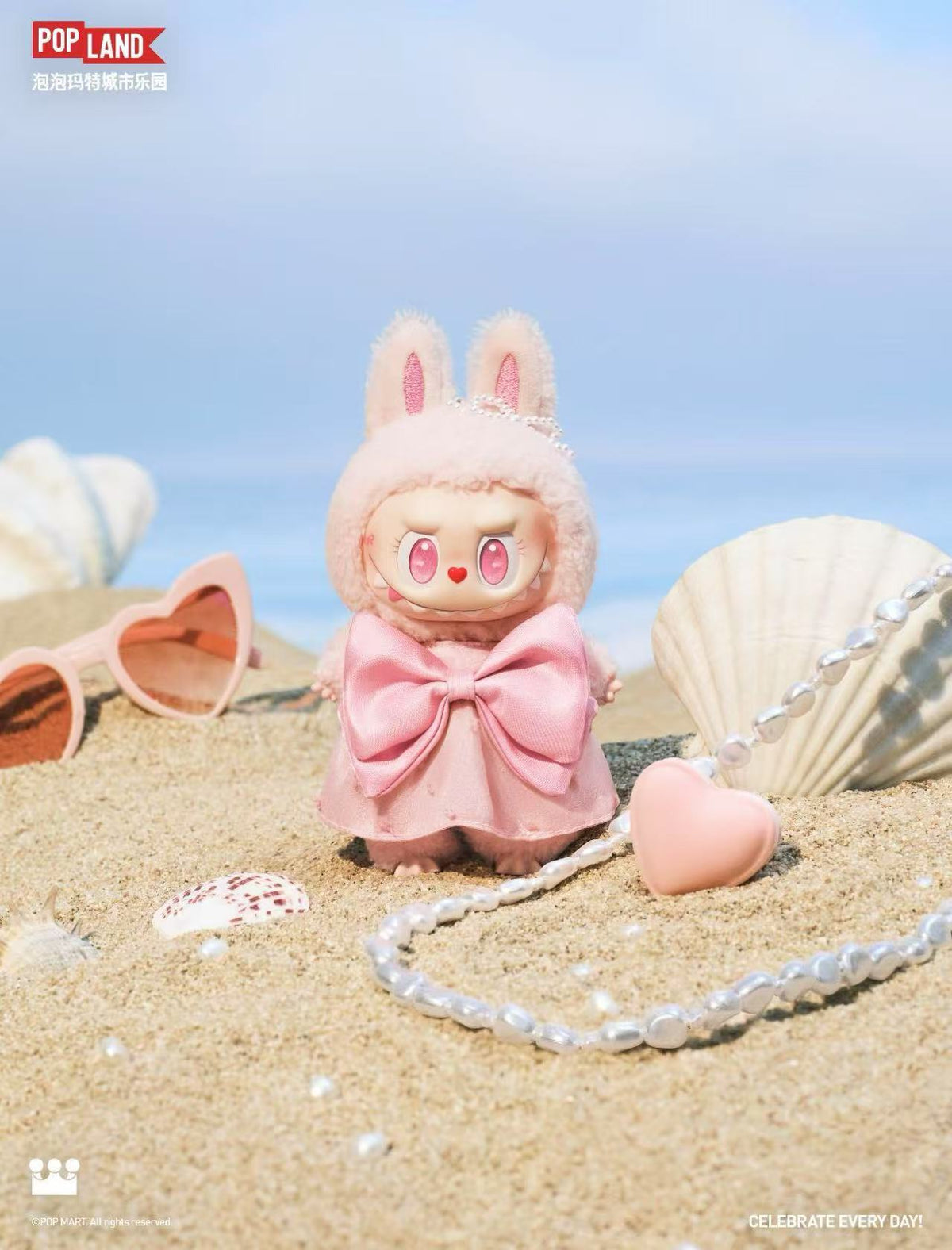 Labubu The Monsters Mokoko Jumping into Summer Series (Pop Land Exclusive) Vinyl Plush Pendant