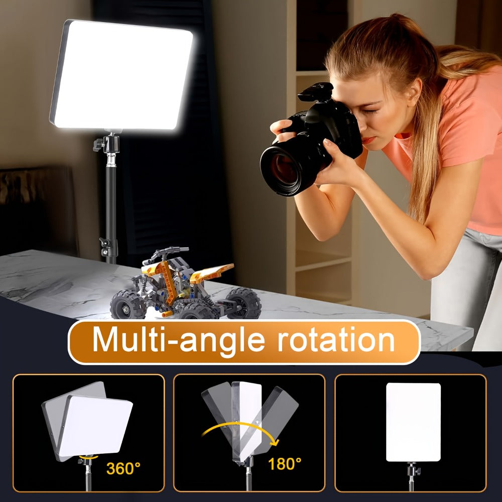 10 Inch Desktop Ring Light with Phone Stand, Beauty Fill Light for Live Streaming, Makeup, Video Recording
