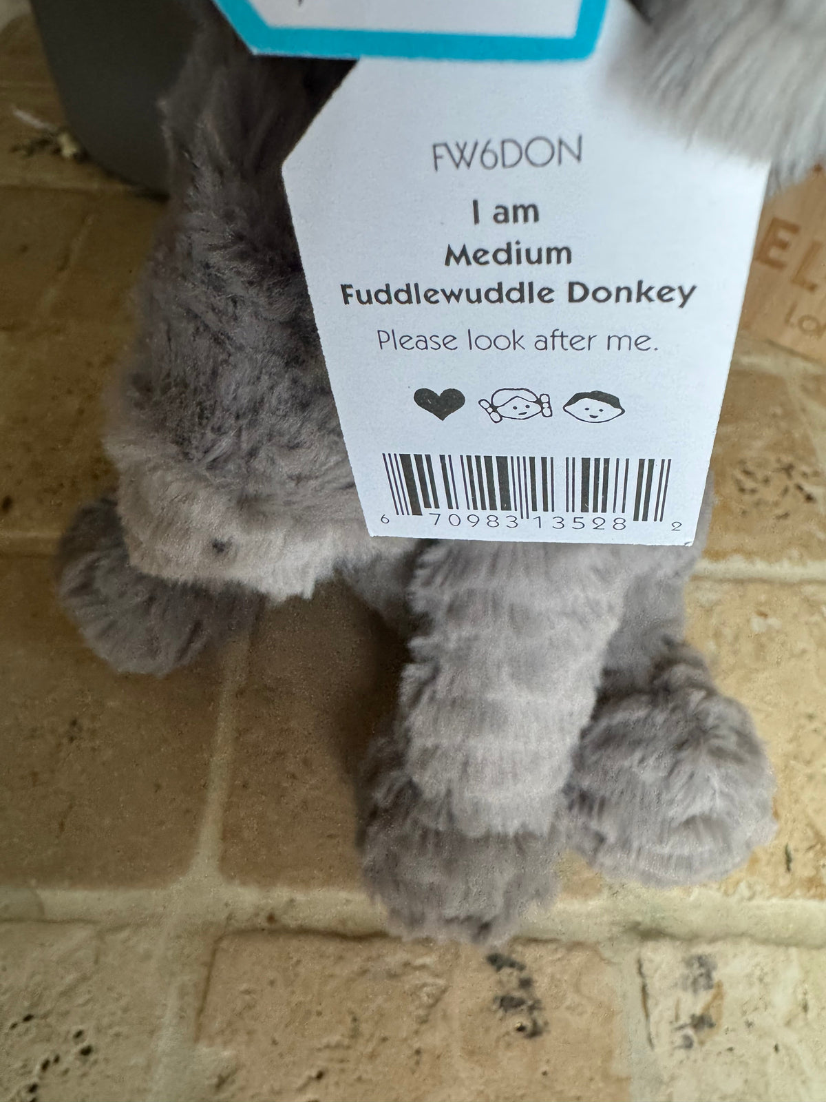 Jellycat Medium Fuddlewuddle Donkey