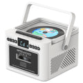 Boombox CD Cassette Player Rechargeable 5000mAh Battery 5W Dual Stereo Speakers FM Radio Tape Recording AUX SD USB 3.5mm Jack Portable Home Audio Player
