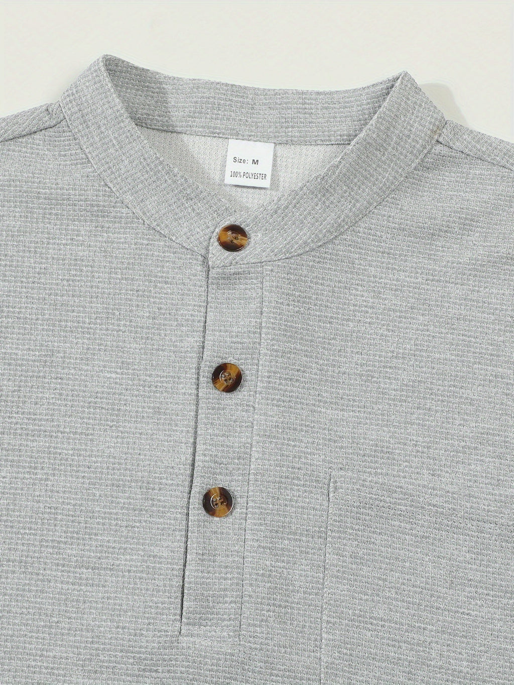 Dawson | Textured Long-Sleeve Henley Shirt