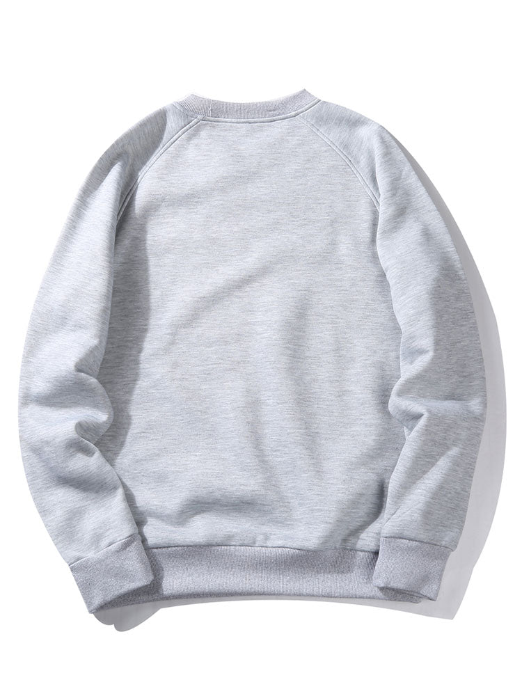 Boston Letter Print Raglan sleeves Sweatshirt