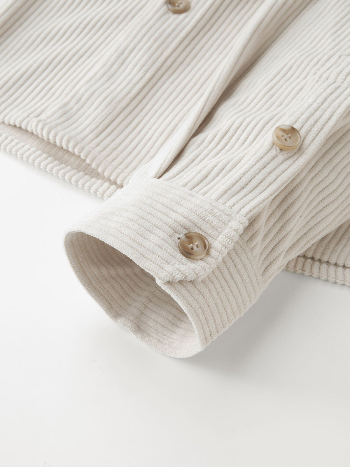 Corduroy Overshirt With Dual Chest Pockets