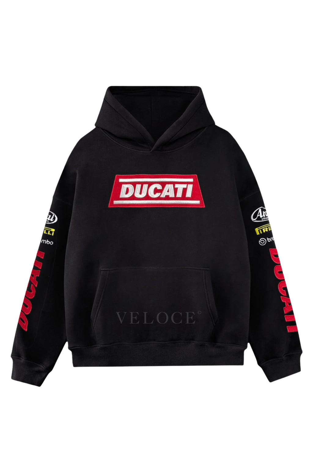 Ducati Racing Hoodie - Full Embroidered Edition