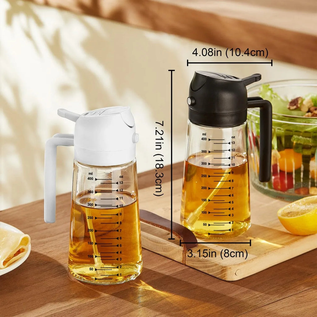 Dual Purpose Glass Oil Sprayer Dispenser