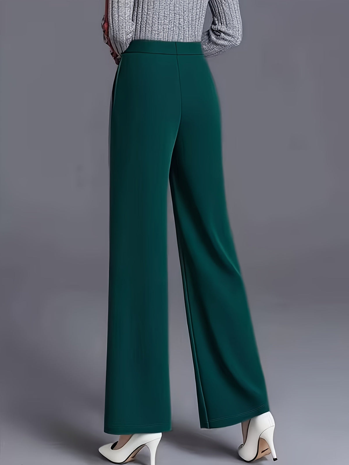 Marlene | High-Waisted Straight-Leg Trousers