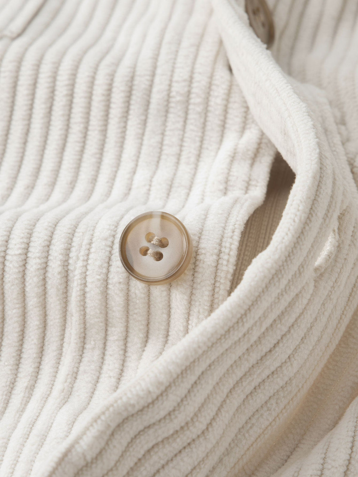 Corduroy Overshirt With Dual Chest Pockets