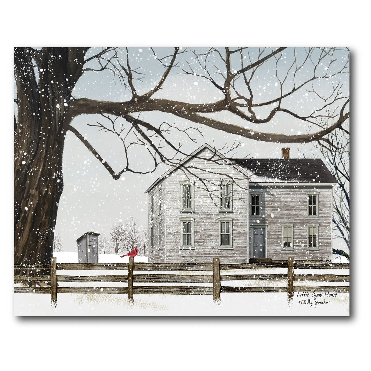 A Little Snow House Gallery-Wrapped Canvas Wall Art