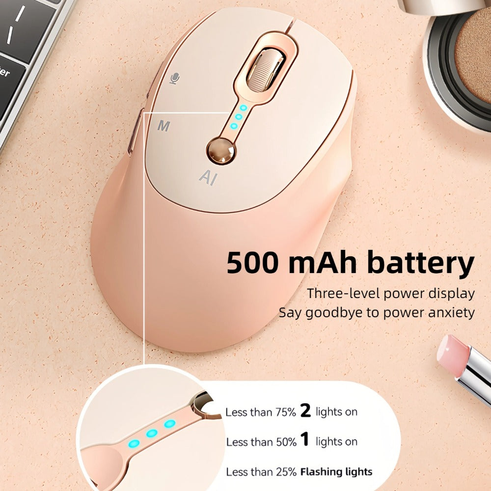 AI Wireless Mouse Voice to Text Real-Time Translation PPT Creation T-WOLF Silent Rechargeable for an Everyday Personal Care Routine