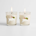 Dasher and Dancer - Balsam Fir and Cranberry Spice 9.6oz Soy Wax Candle 2 Piece Set
