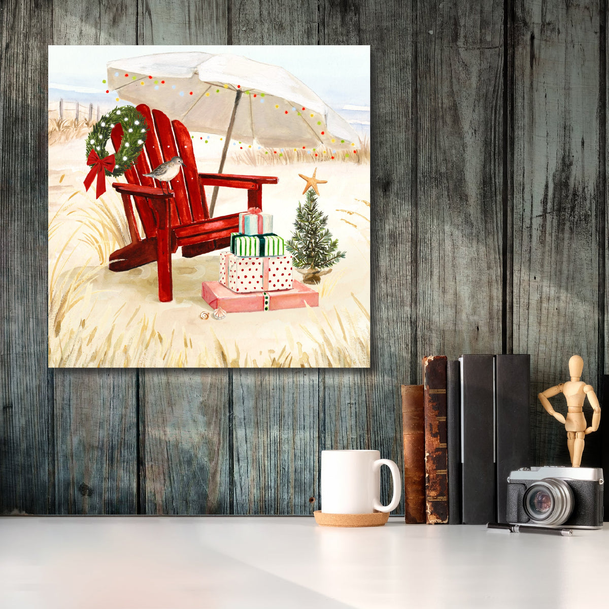 Christmas Coast II Gallery-Wrapped Canvas Wall Art