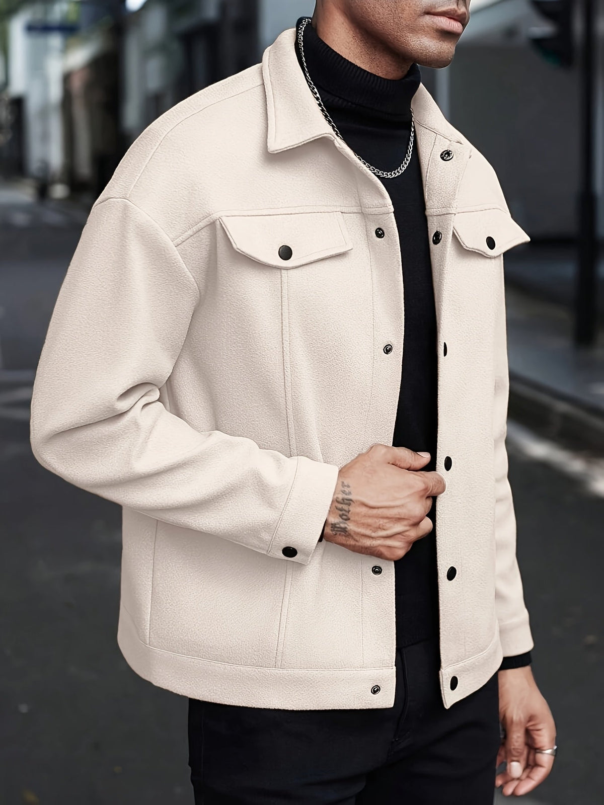 Roderick | Moderne Jacke mit Druckknöpfen