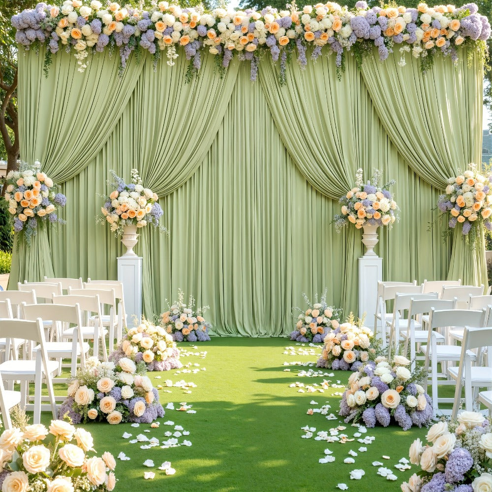 Party Backdrop Curtains 2pcs 59x118 Inch with Poles Wrinkle-Resistant Non-Transparent Fabric for an Everyday Personal Care Routine