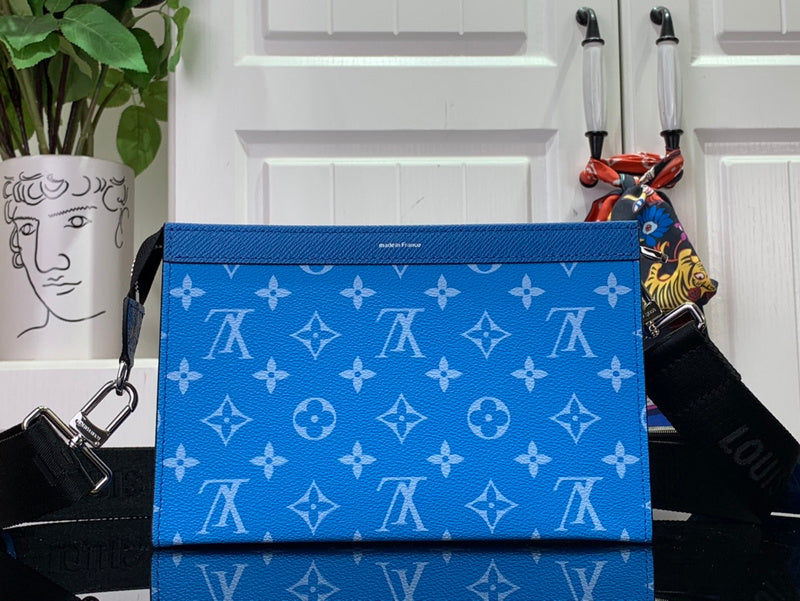 Louis Vuitton Soft Trunk Crossbody Bag with Wallet – Blue Monogram