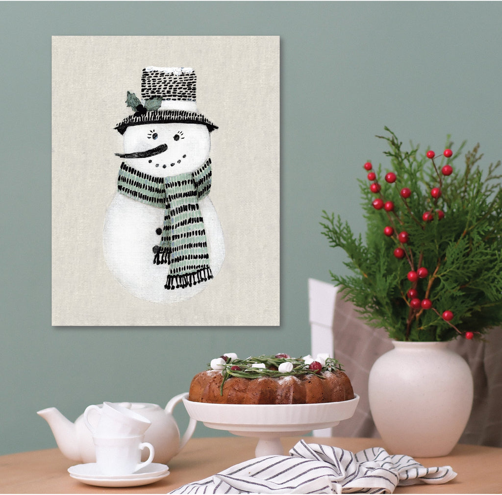Holiday Snowwoman Gallery-Wrapped Canvas Wall Art