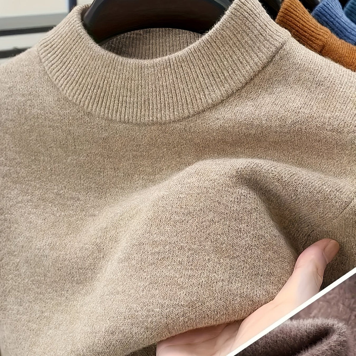 Cedric | Kuscheliger Stehkragen-Pullover