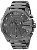 Diesel DZ4282 Mega Chief Chronograph Herrenuhr – Graues Zifferblatt & graues Edelstahlarmband