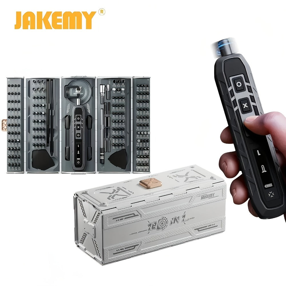 Electric Screwdriver Set, 180-in-One Repair Toolkit with 160 Magnetic Bits in Black or White for Device Setup