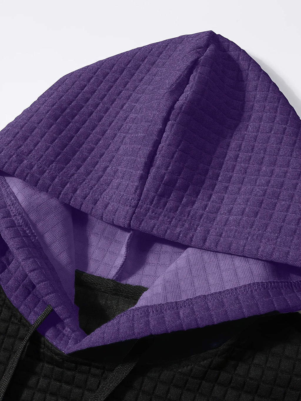 Rutherford | Textured Colour-Block Hoodie
