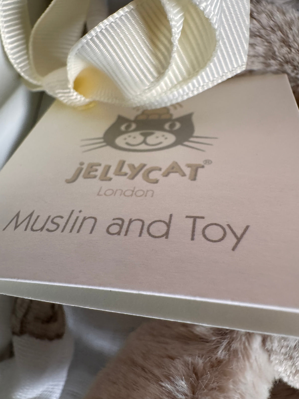 Jellycat Bashful Beige Bunny Muslin and Toy