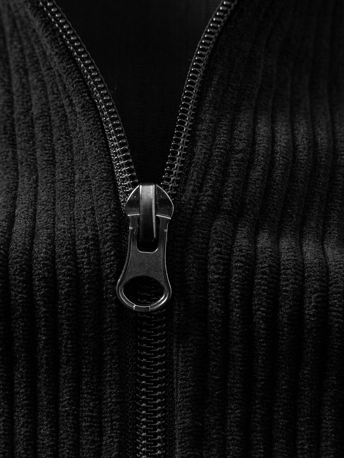Corduroy Zip-Up Hoodie