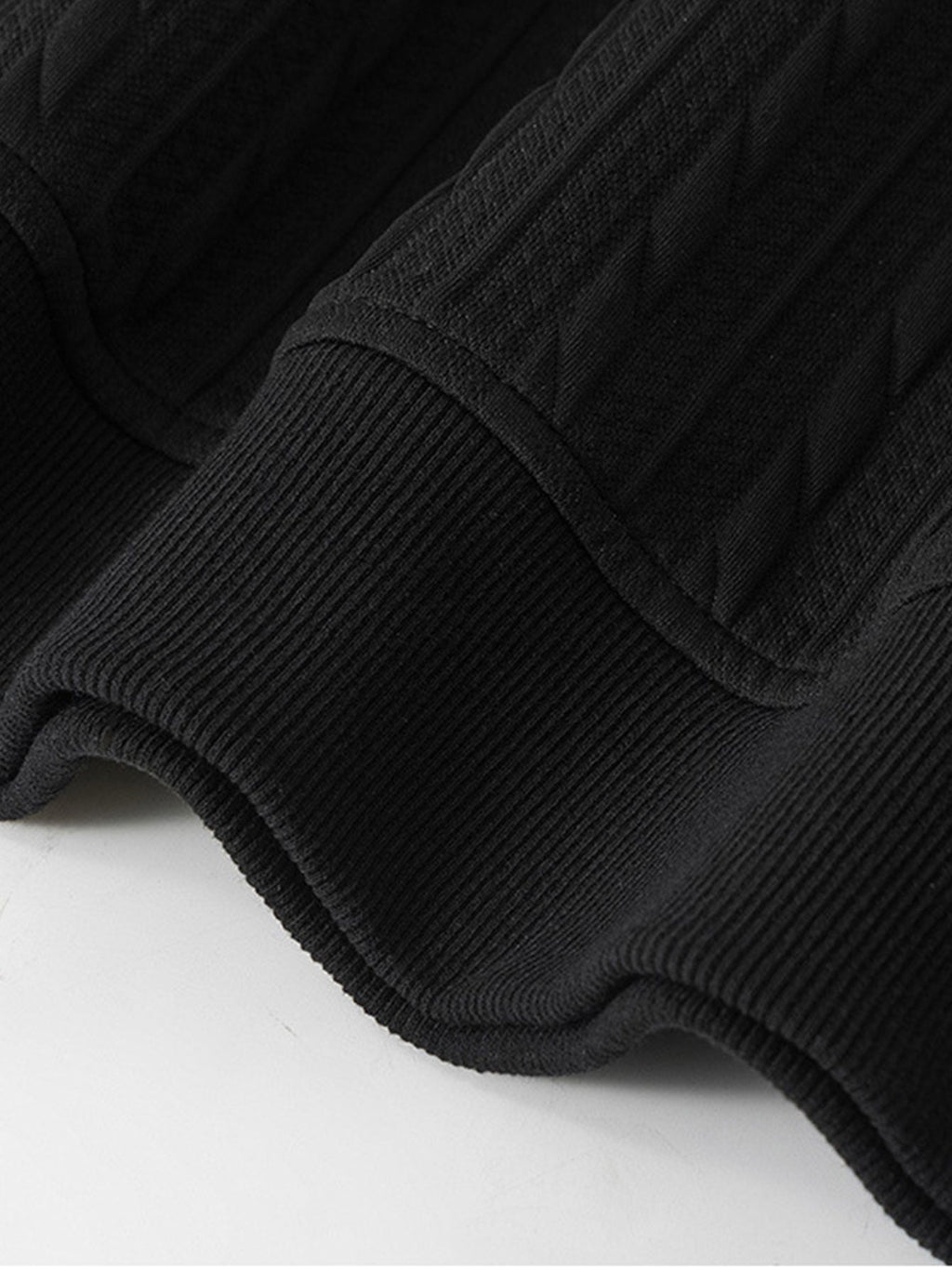 Relax Fit Twisted Jacquard Polo Sweatshirt