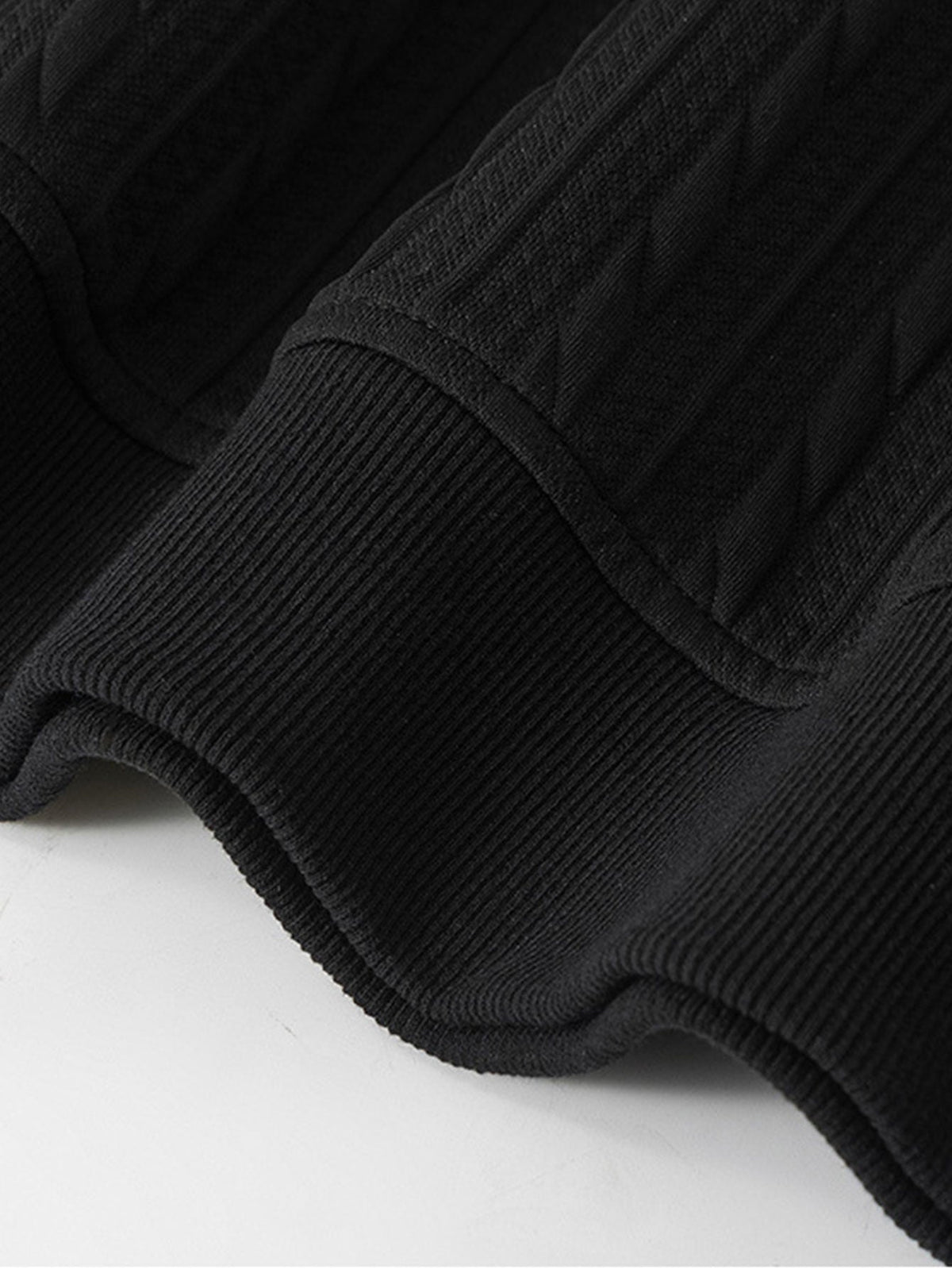 Relax Fit Twisted Jacquard Polo Sweatshirt