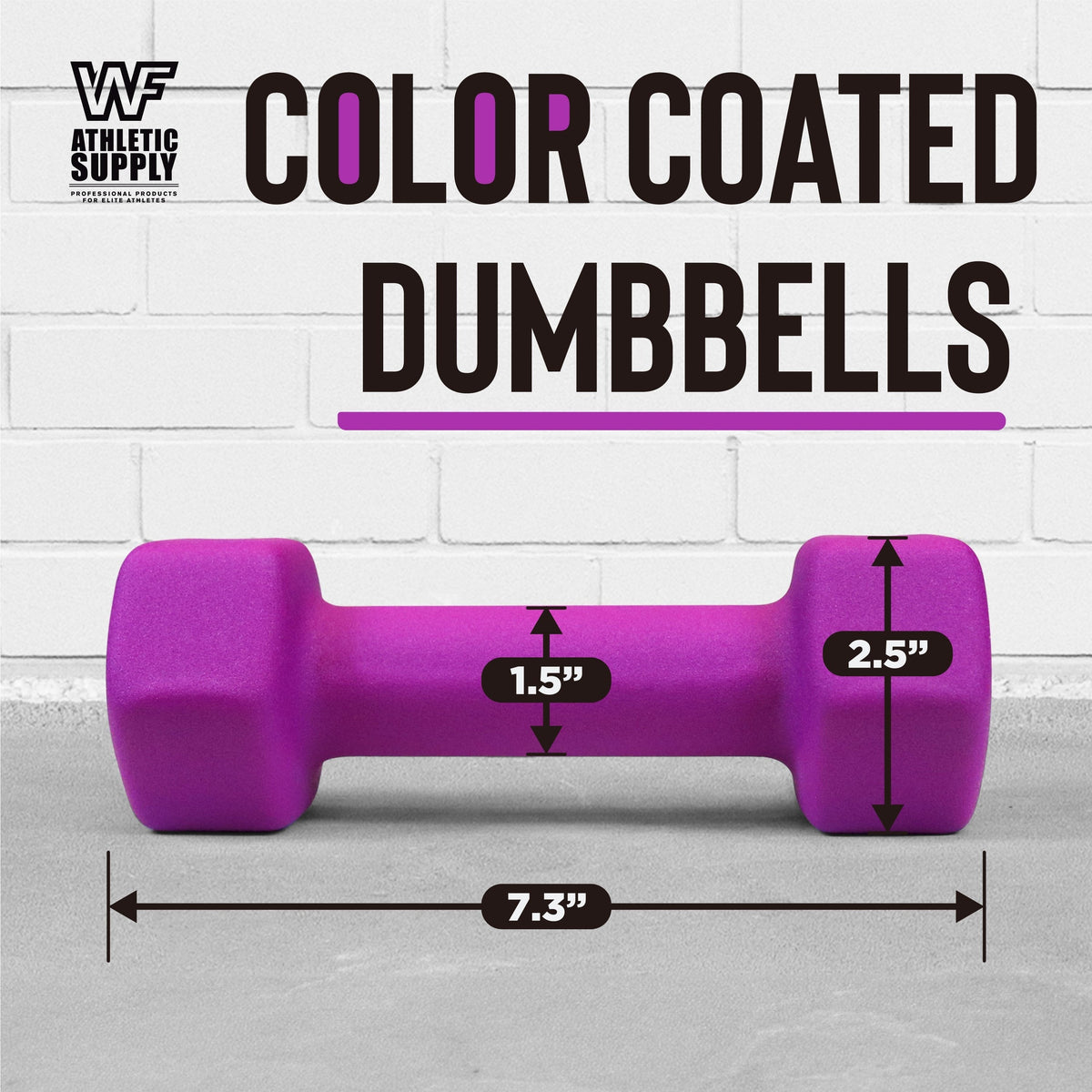 Neoprene Dumbbells Pair with Non-Slip Hex Shape – Color-Coded Hand Weights for Women & Men, Strength Training, Home Gym & Aerobics – 2LB to 15LB Available in Yellow, Green, Red, Blue & Gray