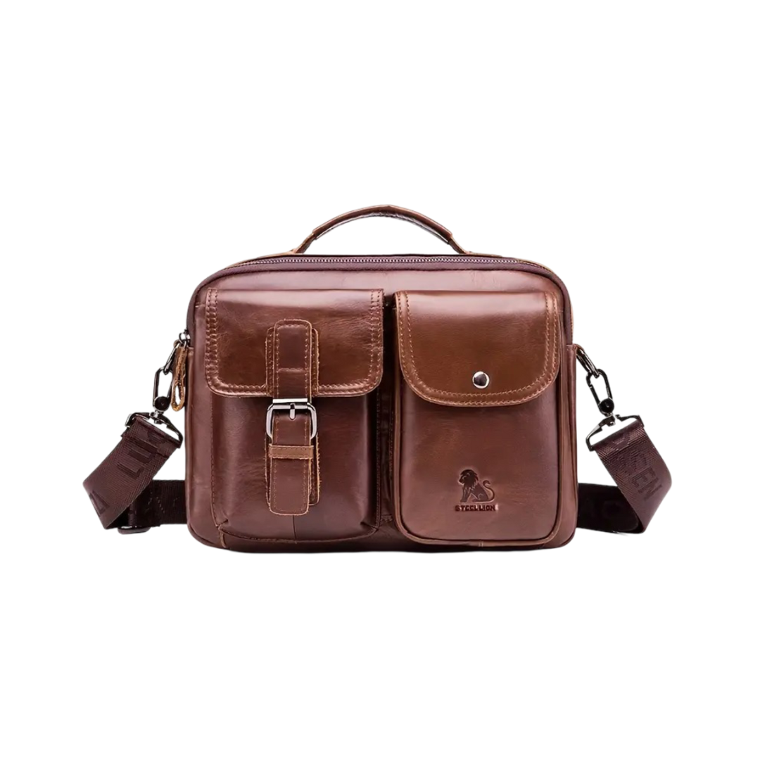 Lesley | Klassische Schultertasche mit zwei Fächern