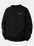Man Slogan Print Relax Fit Sweatshirt