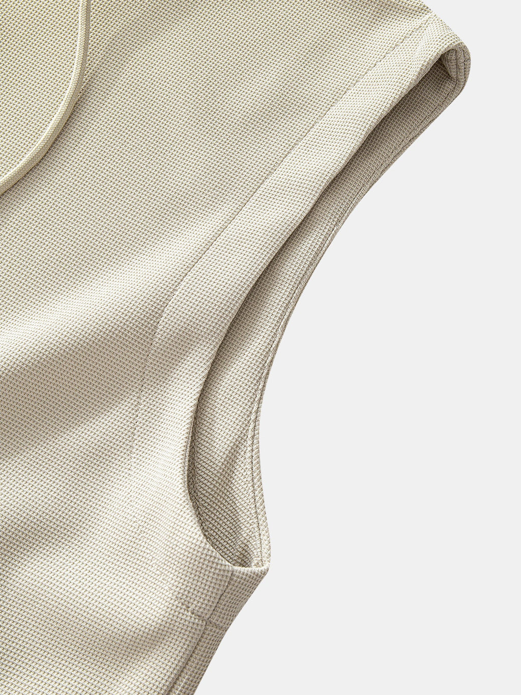 Waffle Sleeveless Hoodie