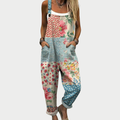 Adriana | Stylish Multi Floral Patch Jumpsuit