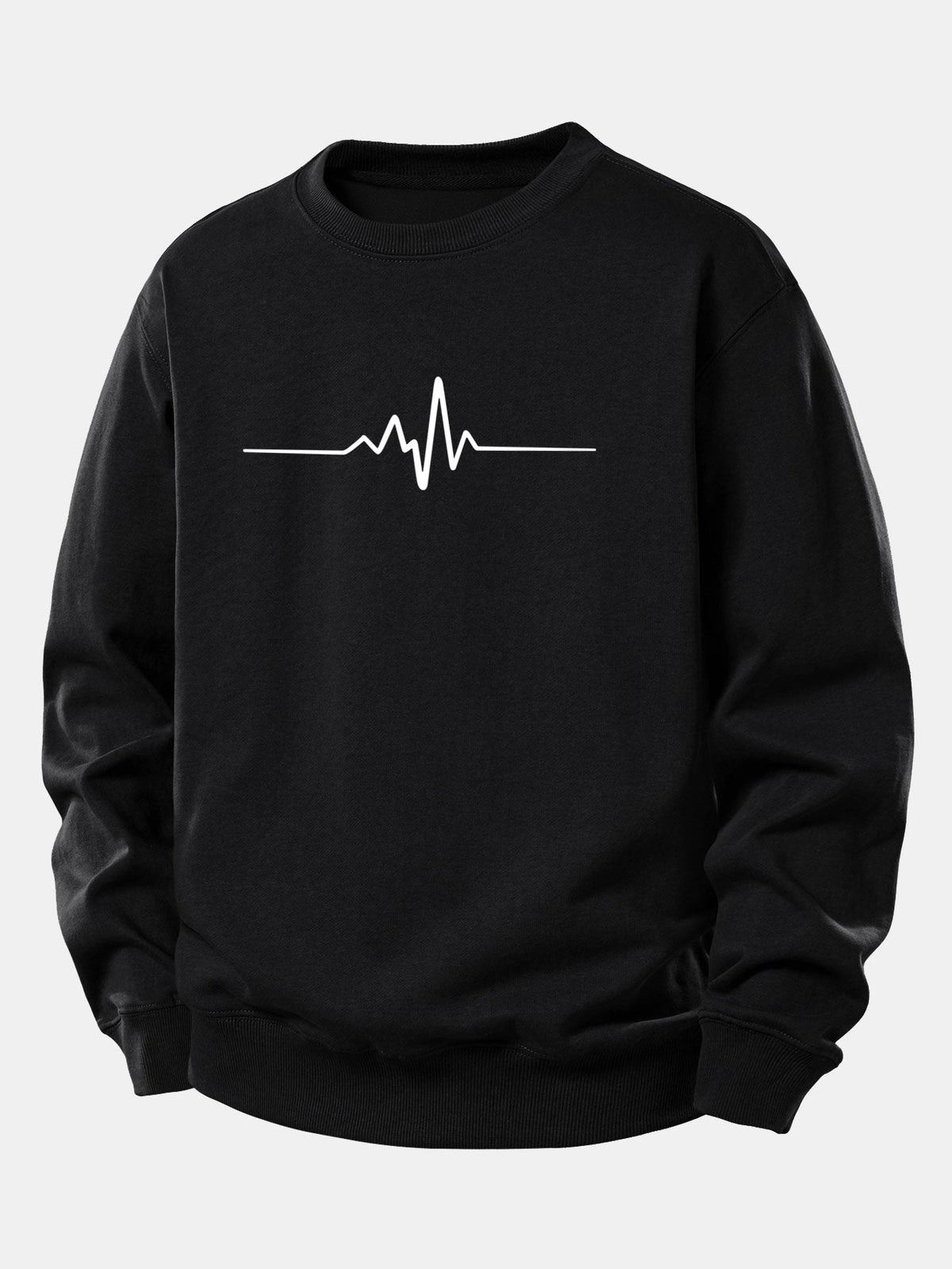 Heartbeat Print Relax Fit Sweatshirt