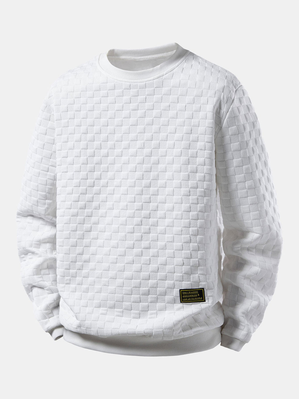Checkerboard Jacquard Sweatshirt