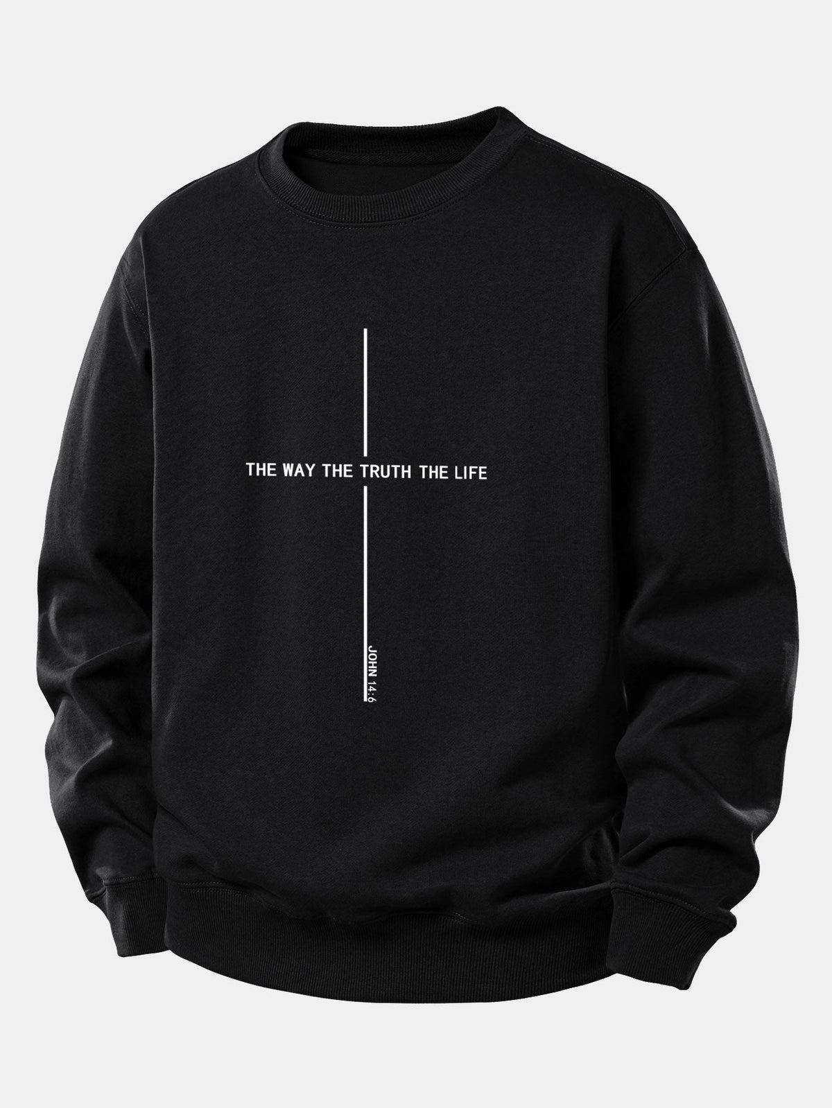 Faith Print Relax Fit Sweatshirt