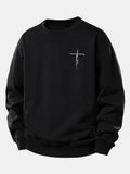Faith Print Relax Fit Sweatshirt