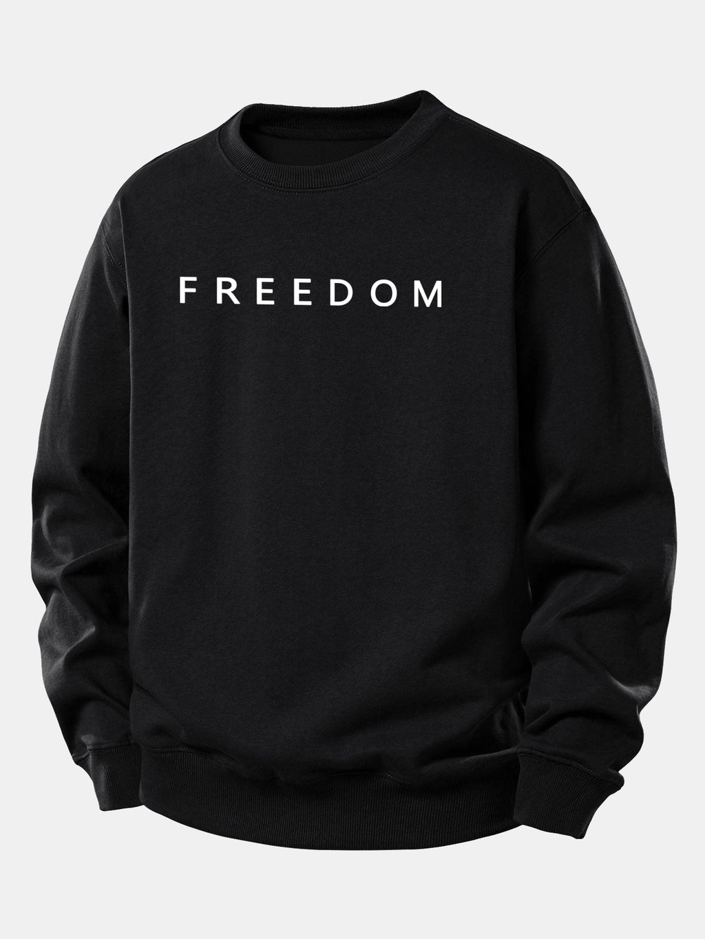 Freedom American Flag Print Relax Fit Sweatshirt