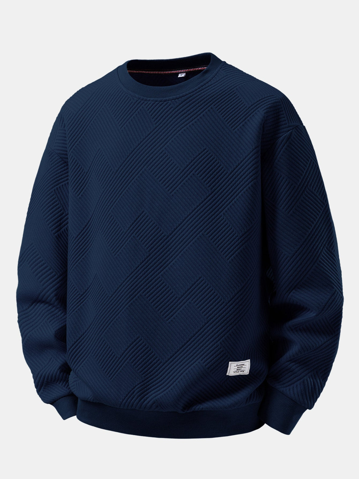 Relaxed Fit Stripe Jacquard Sweatshirt