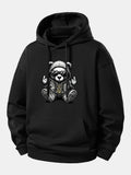 Hip Hop Bear Print Relax Fit Hoodie