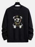 Hip Hop Bear Print Relax Fit Sweatshirt