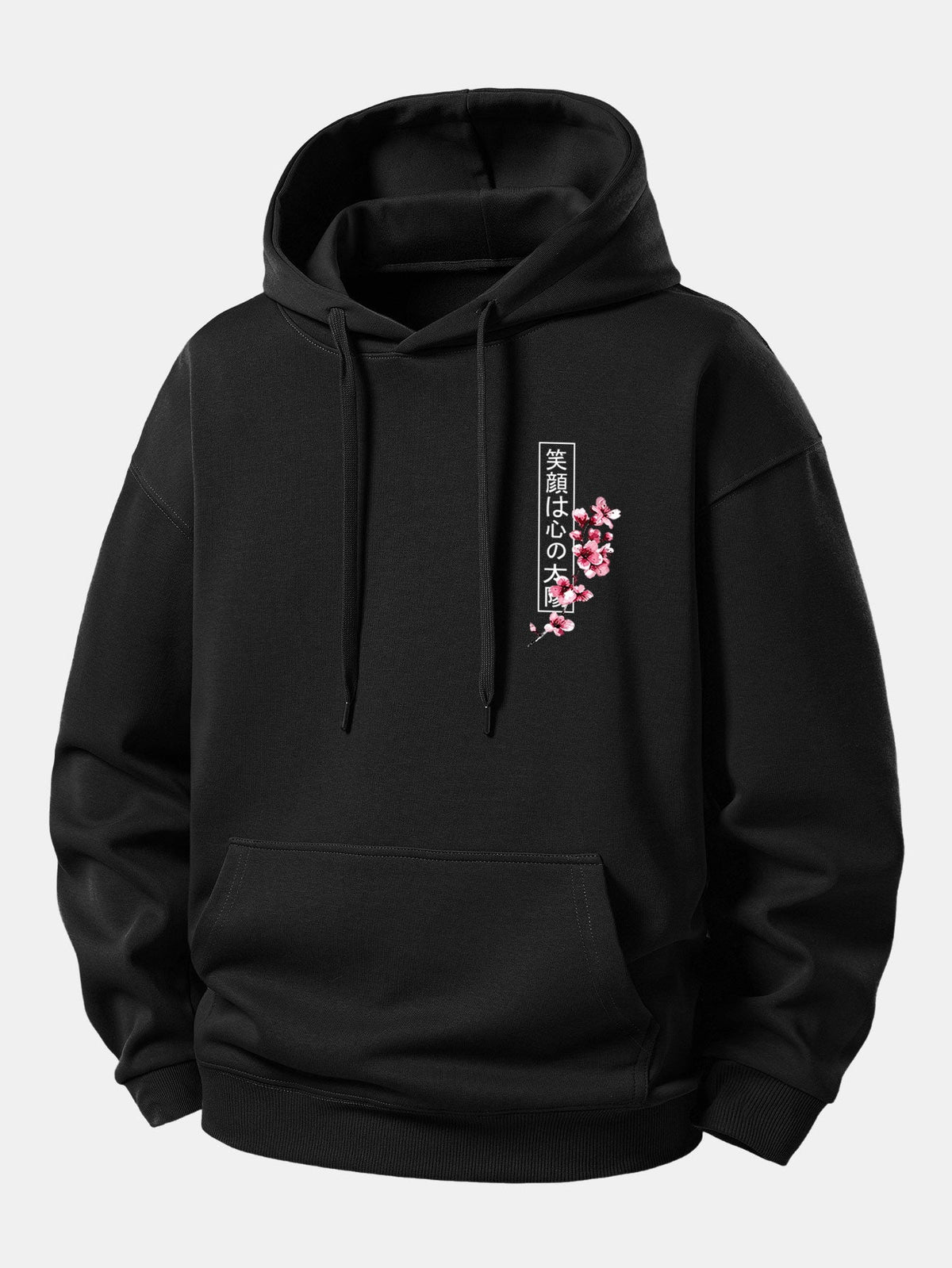 Japanese Samurai Katana Koi Fish Sakura Print Relax Fit Hoodie