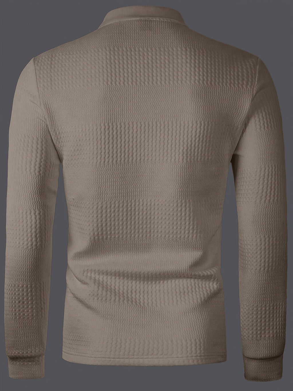 Clifford | Textured Long Sleeve Polo Shirt