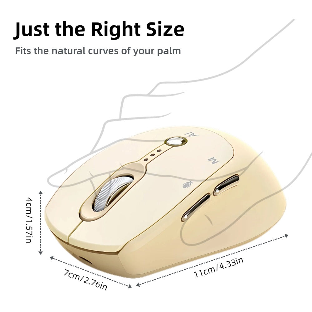AI Wireless Mouse Voice to Text Real-Time Translation PPT Creation T-WOLF Silent Rechargeable for an Everyday Personal Care Routine