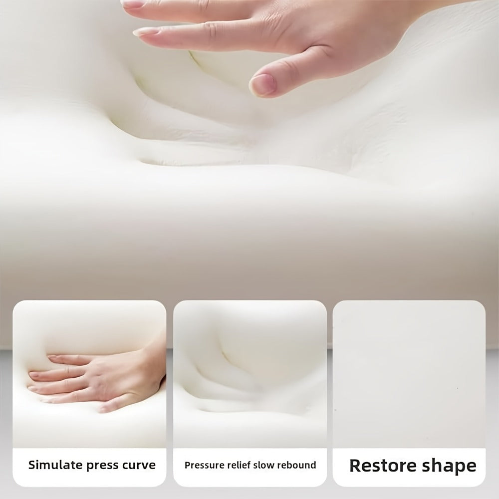 Wedge Pillow for Stomach Sleepers - Memory Foam Support for Cervical, Lumbar & Leg Elevation, Breathable Cover