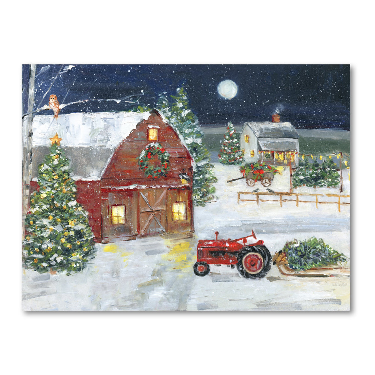 Homestead Holiday Gallery-Wrapped Canvas Wall Art